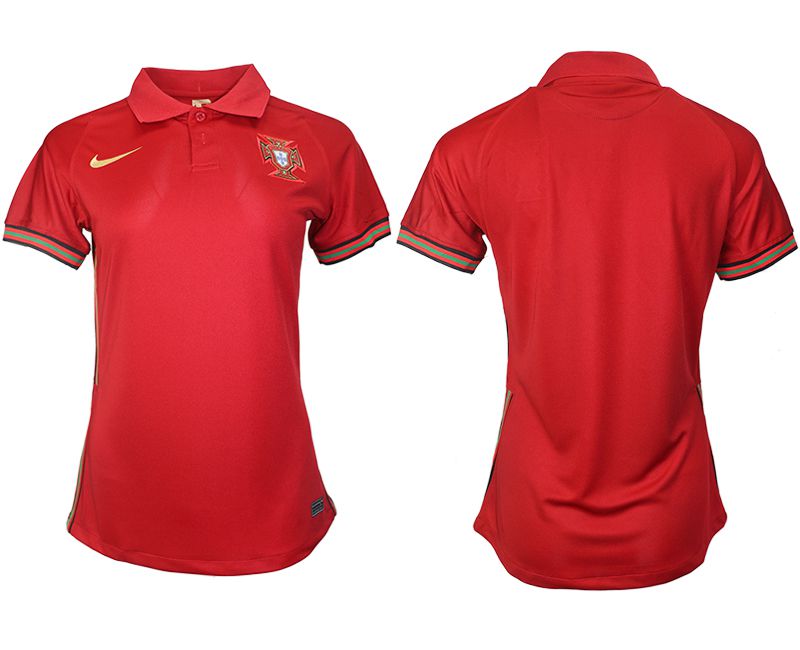 Women 2021-2022 Club Portuga home aaa version red blank Soccer Jerseys